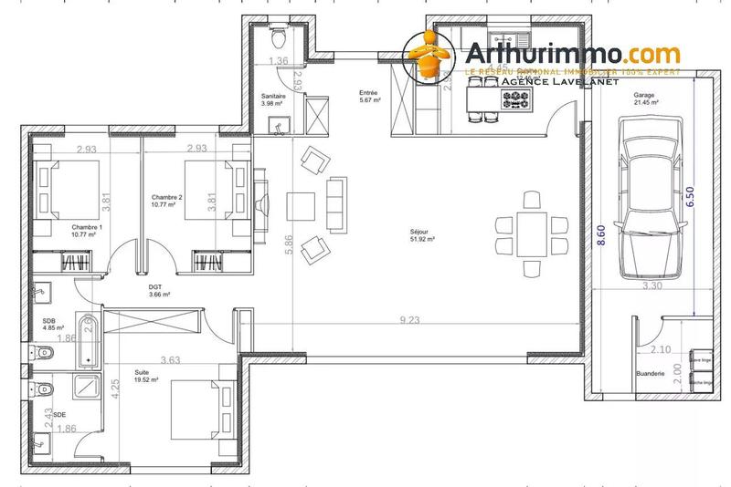 Maison - 120 m² - 5 pièces