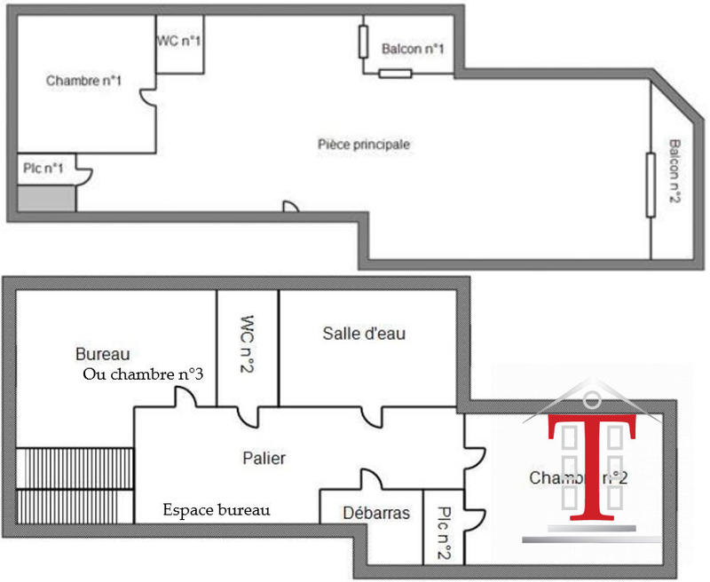 Duplex - 91 m² - 4 pièces