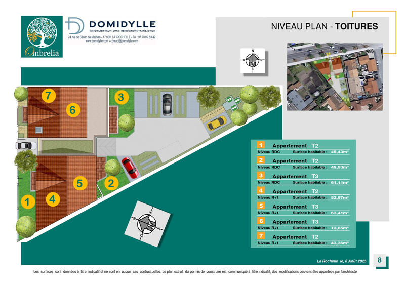 Appartement - 53 m² - 2 pièces