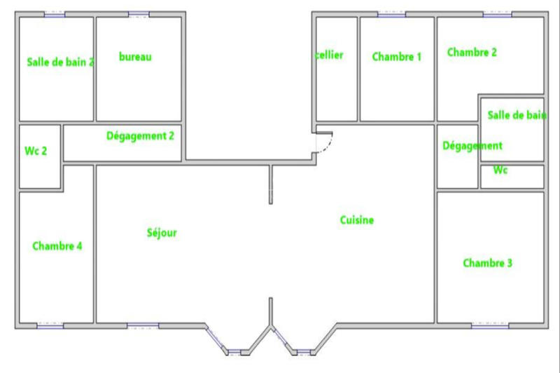 Appartement - 164 m² - 7 pièces