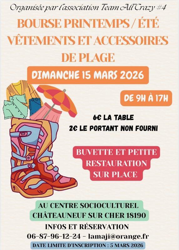Bourse aux vêtements de printemps-été et accessoires de plage