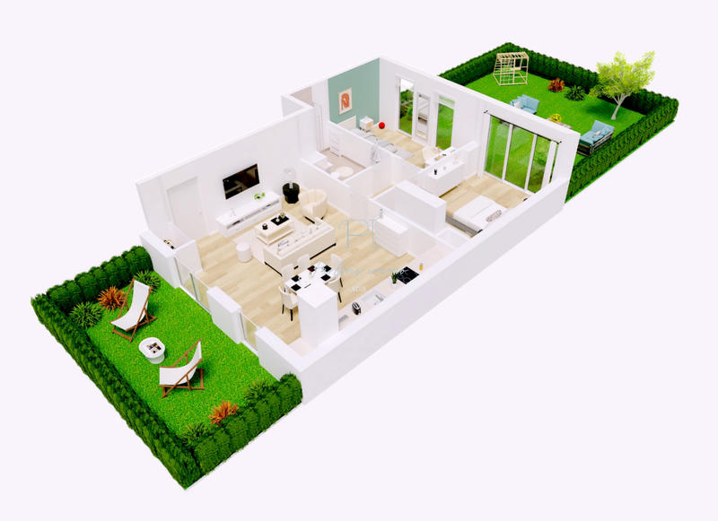 Appartement - 66 m² - 3 pièces