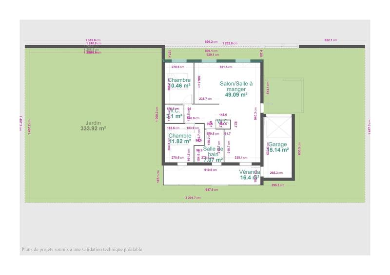 Maison - 80 m² - 3 pièces