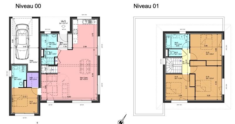 Maison - 124 m² - 5 pièces