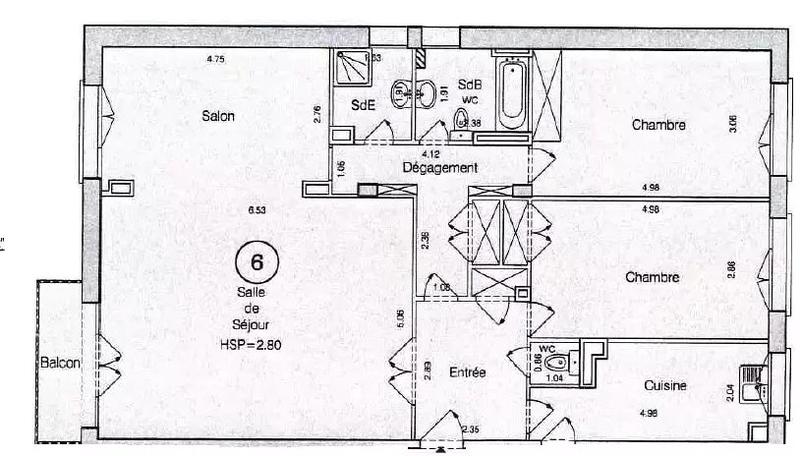 Appartement - 108 m² - 5 pièces