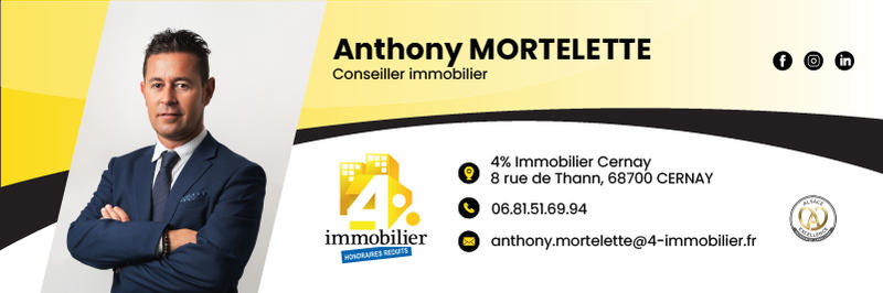 Appartement - 59 m² - 3 pièces