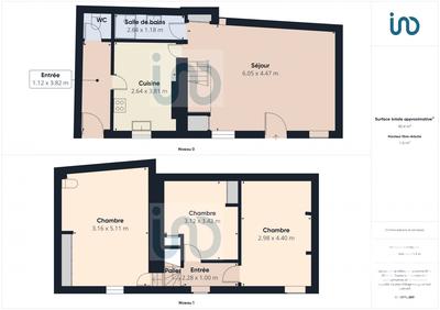 Maison - 91 m² - 5 pièces