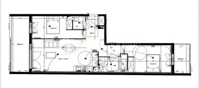 Appartement - 63 m² - 3 pièces