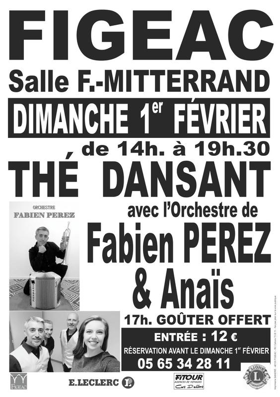 Thé  dansant œuvres sociales du Lions Club  à Figeac