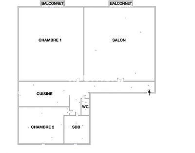 Appartement - 61 m² - 3 pièces