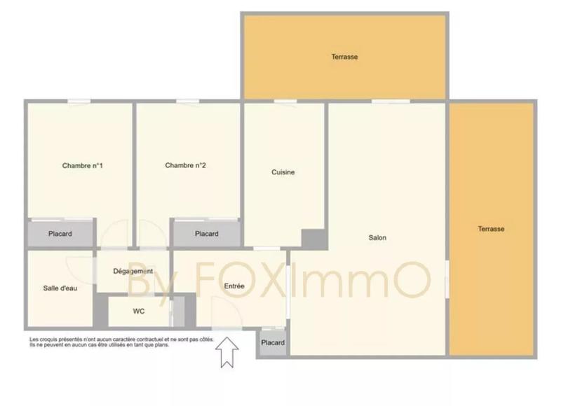 Appartement - 64 m² - 3 pièces