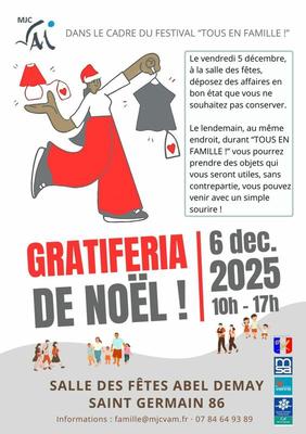 Gratiferia de noël de la mjc vam