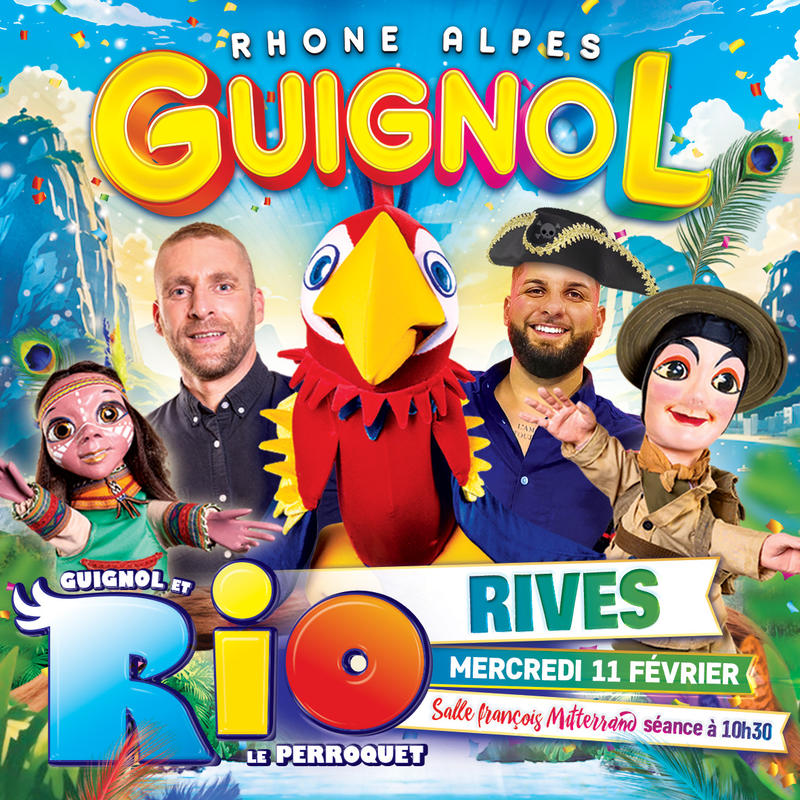 Guignol et Rio le majestueux perroquet
