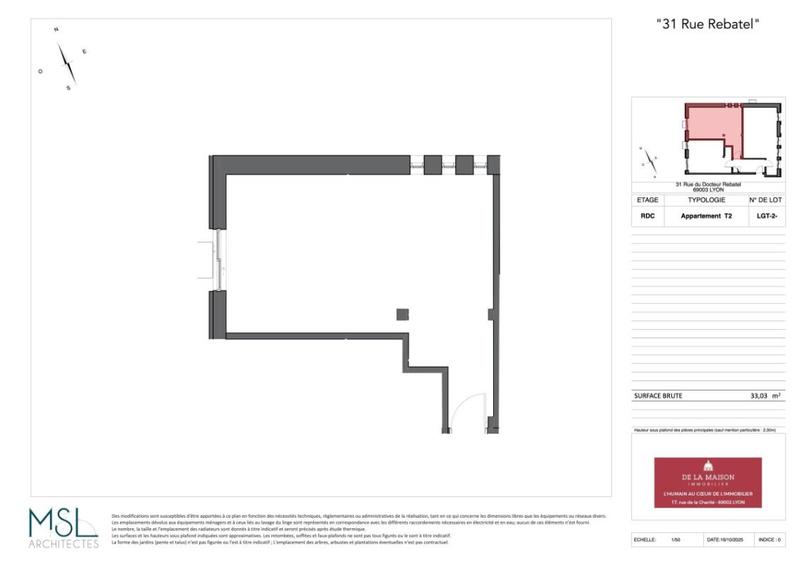 Appartement - 33 m² - 2 pièces