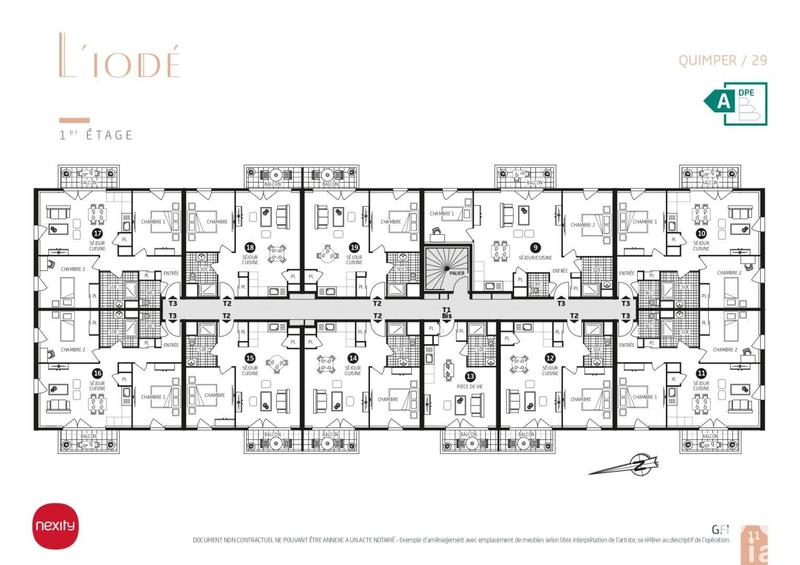 Appartement - 64 m² - 3 pièces