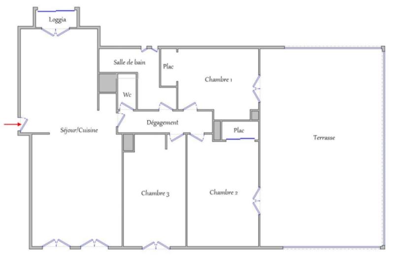 Appartement - 66 m² - 4 pièces