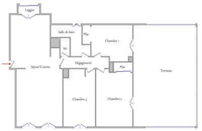 Appartement - 66 m² - 4 pièces