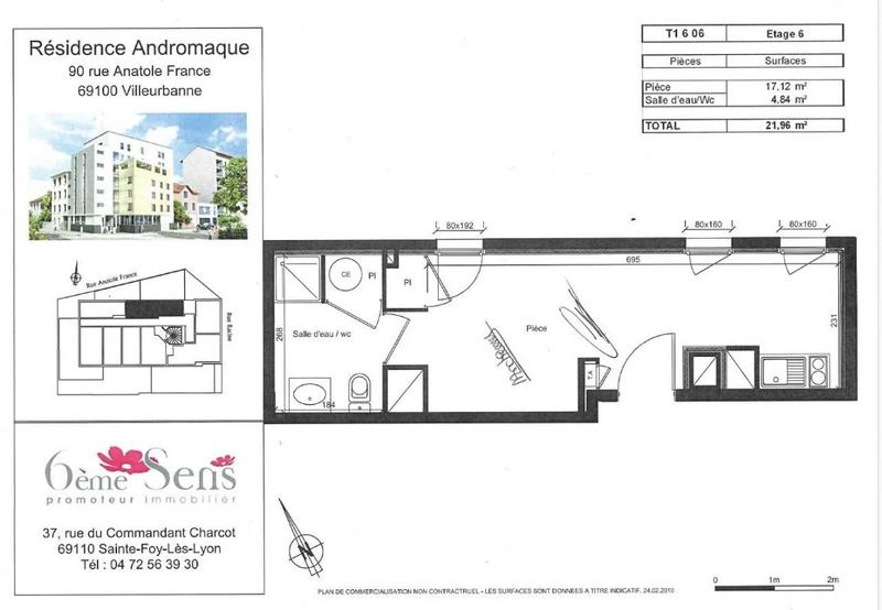 Appartement - 21 m² - 1 pièce