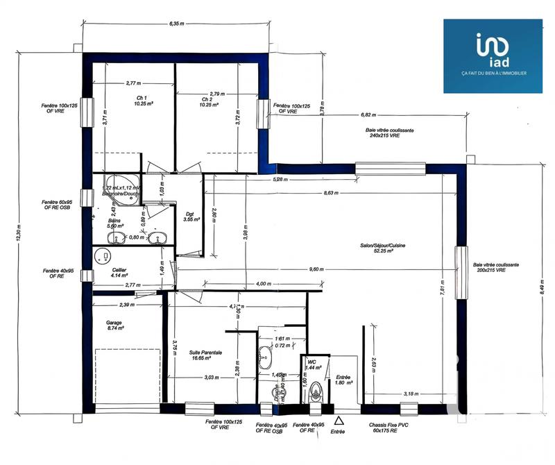 Maison - 115 m² - 5 pièces