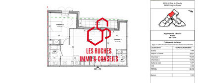 Appartement - 66 m² - 3 pièces