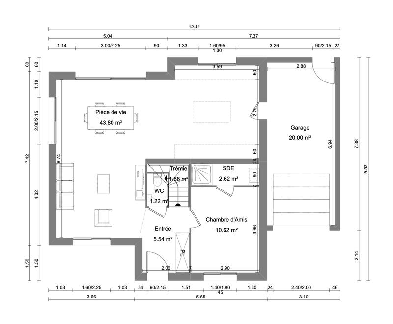 Maison - 110 m² - 7 pièces