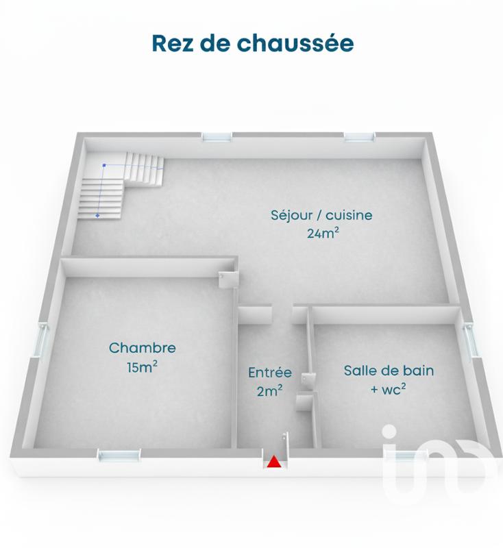 Maison de ville - 90 m² - 6 pièces
