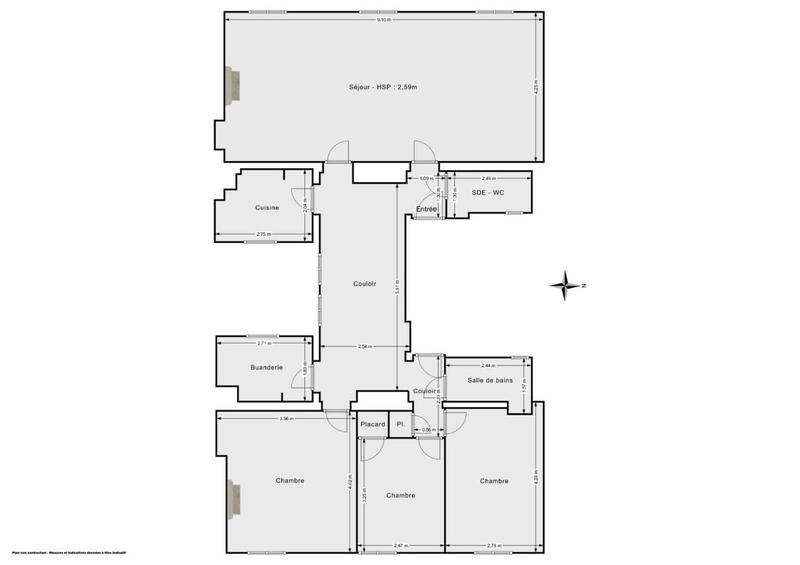 Appartement - 106 m² - 5 pièces