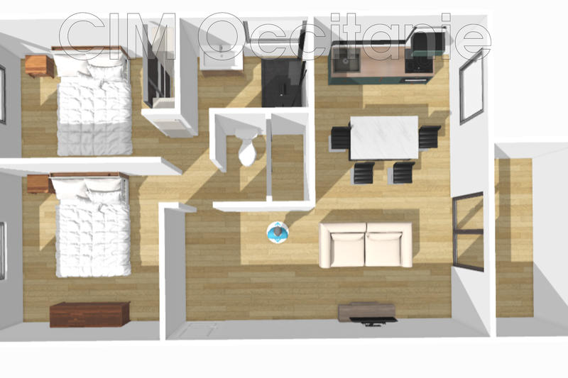 Appartement - 55 m² - 3 pièces