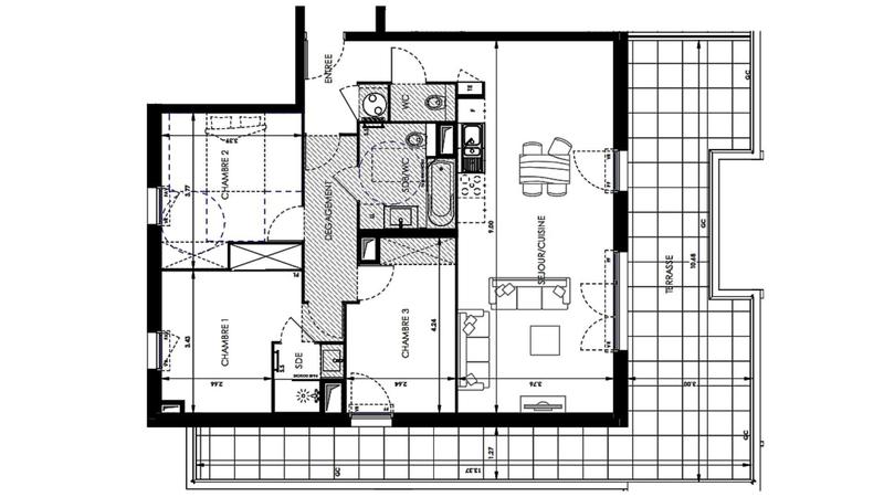 Appartement - 88 m² - 4 pièces