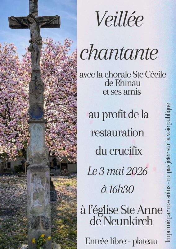 Veillée chantante au profit de la croix de mission