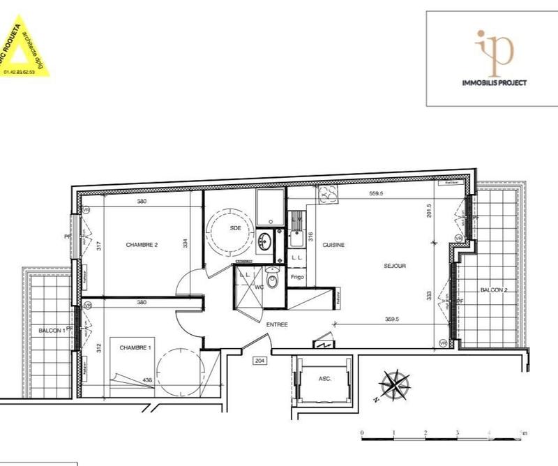 Appartement - 64 m² - 3 pièces