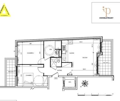 Appartement - 64 m² - 3 pièces