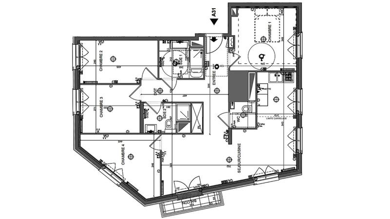 Appartement - 94 m² - 5 pièces