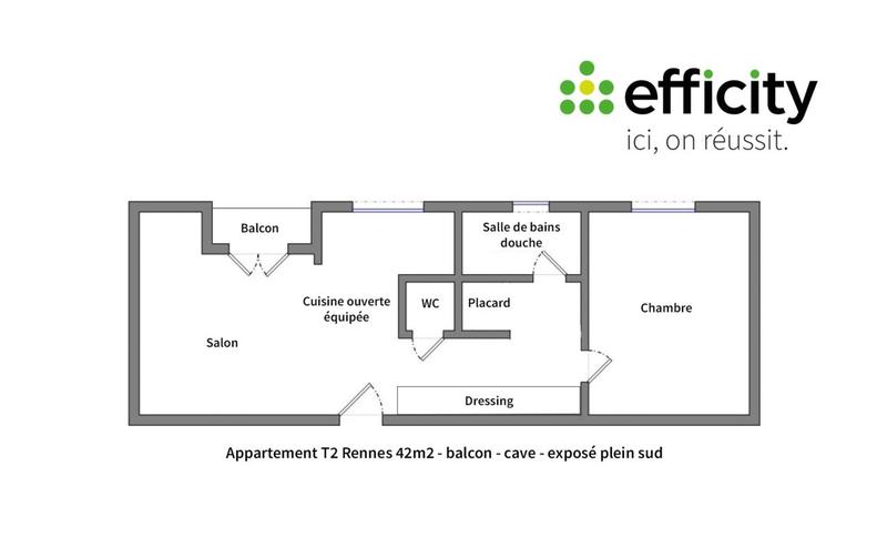 Appartement - 42 m² - 2 pièces