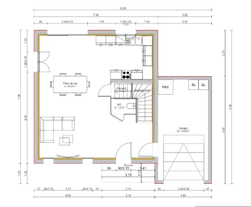 Maison - 94 m² - 4 pièces