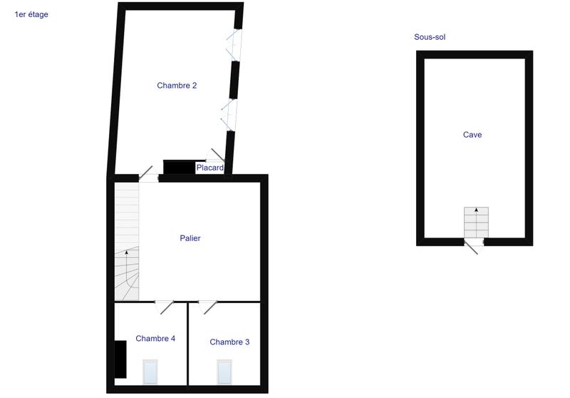 Maison de ville - 107 m² - 5 pièces