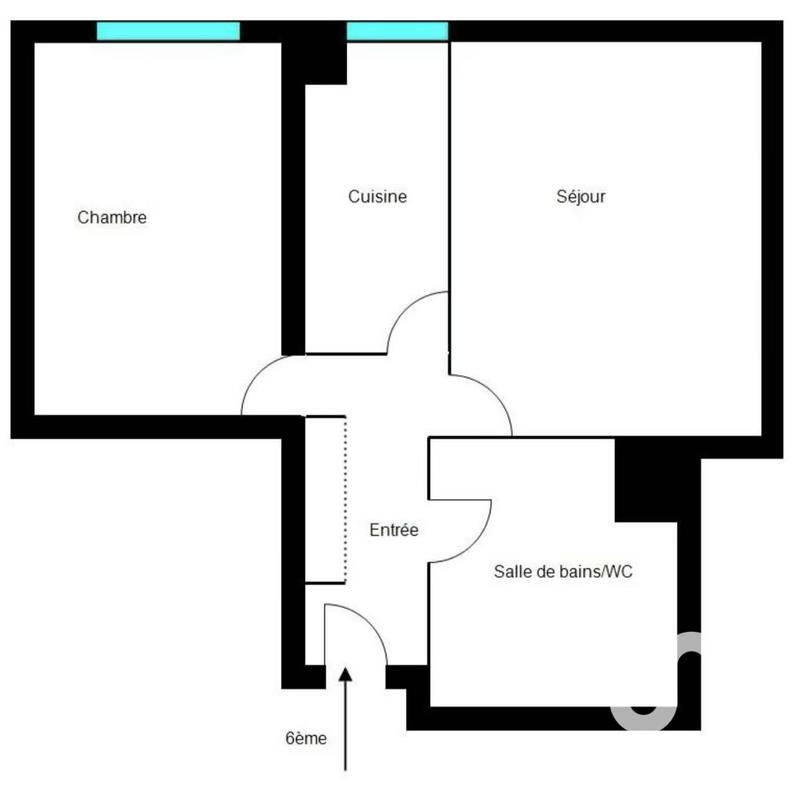 Appartement - 42 m² - 2 pièces