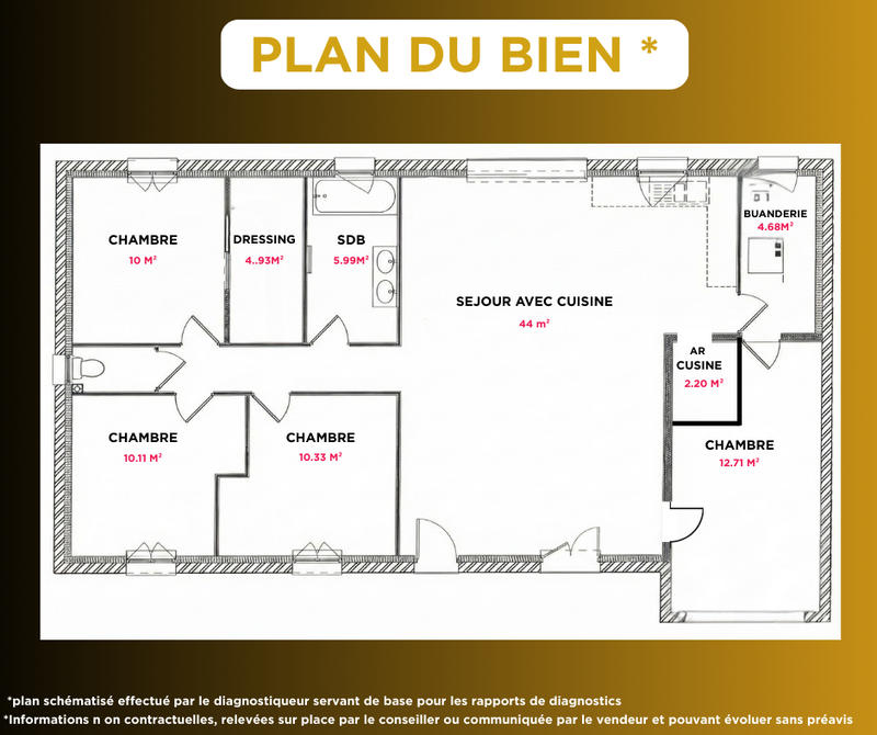 Maison - 110 m² - 5 pièces