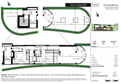 Appartement - 68 m² - 3 pièces