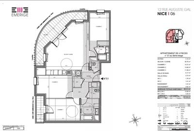 Appartement - 90 m² - 4 pièces