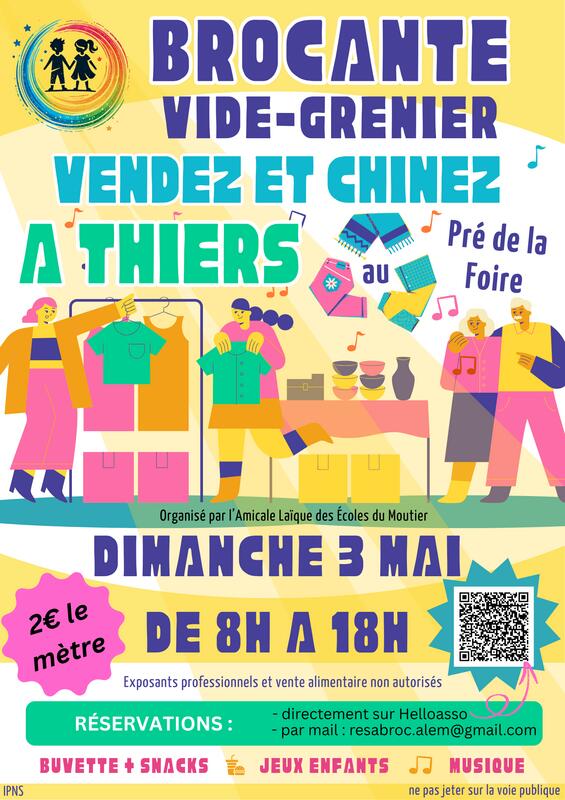 Brocante - vide-grenier des écoles du moutier