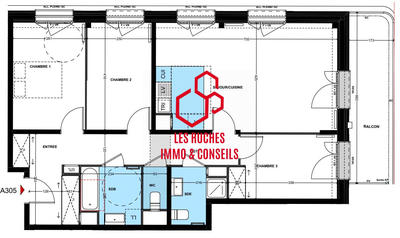 Appartement - 86 m² - 4 pièces