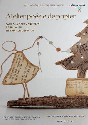 Atelier poésie de papier
