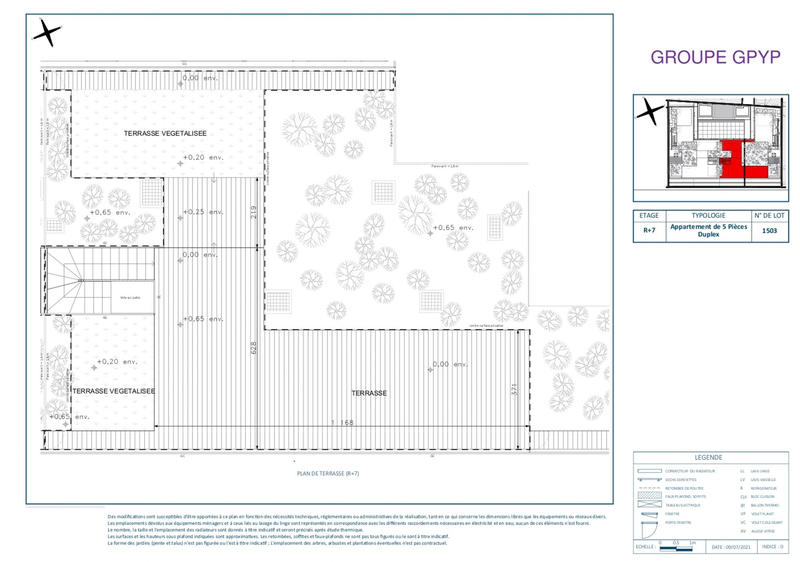 Duplex - 147 m² - 5 pièces
