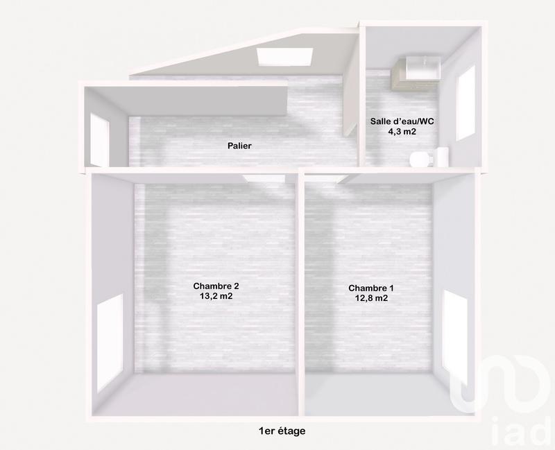 Maison de village - 80 m² - 3 pièces