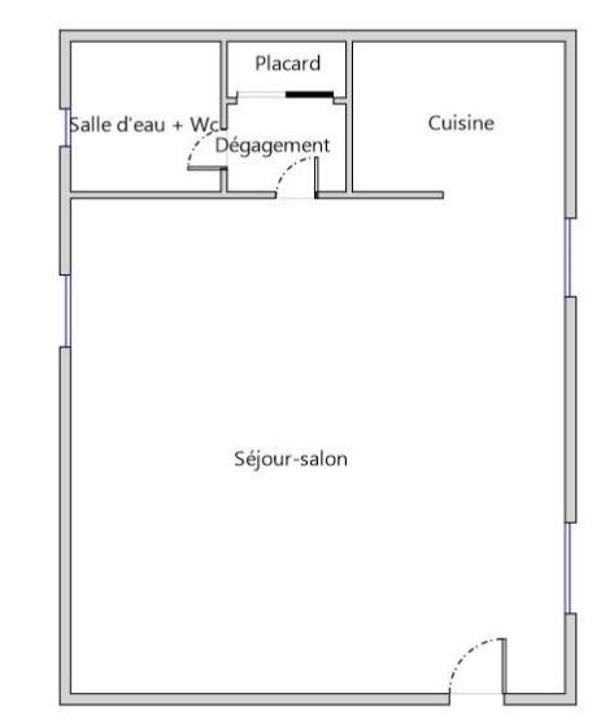 Appartement - 36 m² - 1 pièce