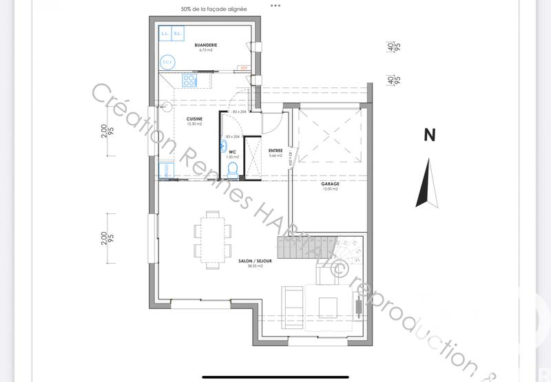 Maison - 123 m² - 6 pièces