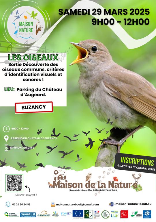 Les oiseaux, reconnaissance et chants