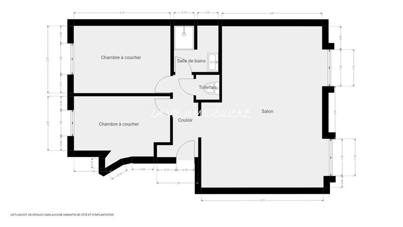 Appartement - 54 m² - 3 pièces