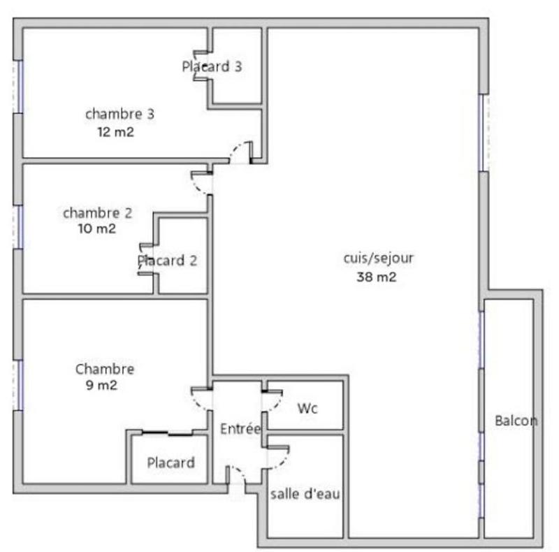 Appartement - 81 m² - 4 pièces